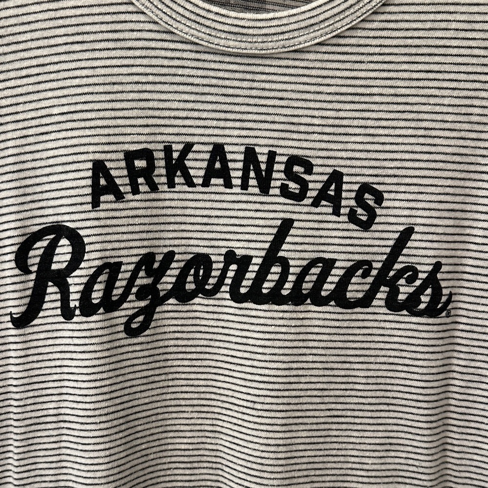 Alternative Striped Arkansas Razorbacks Tee - Picture 2 of 4